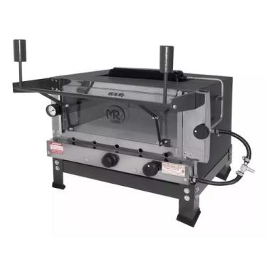 Imagem de Forno A Gás Pedra Refrataria Infravermelho 45x45 CM 1 Pizza - MR Fogõe