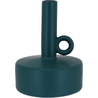 Imagem de VASO DECORATIVO ENFEITE PLANTA SHAPE CERÂMICA 18x14x14cm VERDE