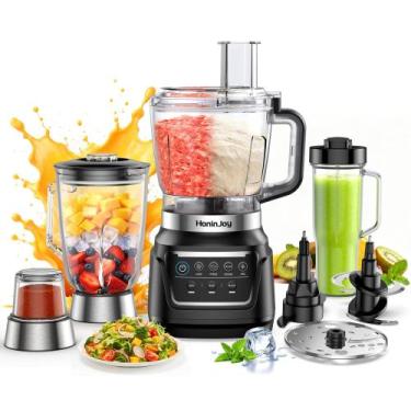 Imagem de Processador de Alimentos e Liquidificador HoninJoy FP12 1300W 10 em 1