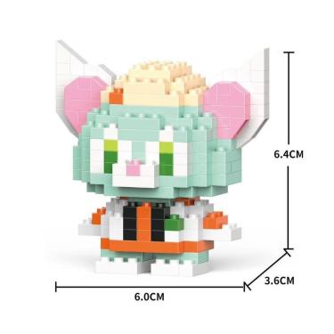 Imagem de Brinquedo Blocos de Montar Infantil W2601-03 Educativo com Animais em Plástico ABS Ecol...