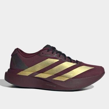 Imagem de Tênis Adidas Adizero Evo Sl Feminino, Vinho, Amarelo, 35
