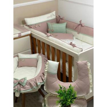 Imagem de Kit berco 7pcs jardim encantado 486 nany - NANY BABY