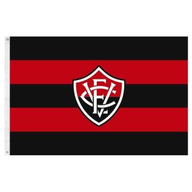 Imagem de Bandeira Oficial do Vitória 128 x 90 cm - 2 Panos - JC Flamulas