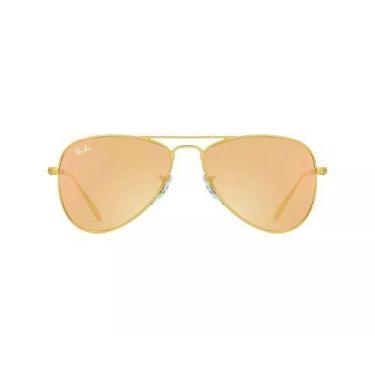 Imagem de Óculos De Sol Ray-ban Infantil Rj 9506s 249/2y, Dourado, Dourado