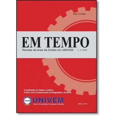 Imagem de Revista Em Tempo - Vol.11 - 2012 - LETRAS JURIDICAS, 3