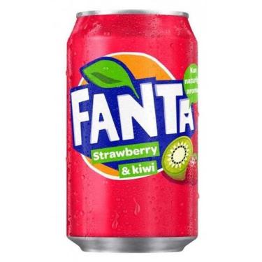Imagem de Refrigerante Strawberry kiwi 330ml EUA Morango importado - Fanta