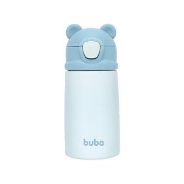 Imagem de Copo Infantil com Canudo 320ml Buba Ursinho, Azul