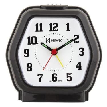 Imagem de Relógio Despertador Quartz Tradicional Herweg 2635-34