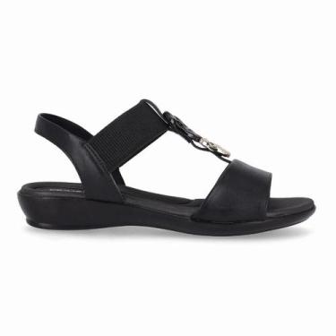 Imagem de Sandália Rasteira Feminina Piccadilly 500405-1 Preto, 37, Preto