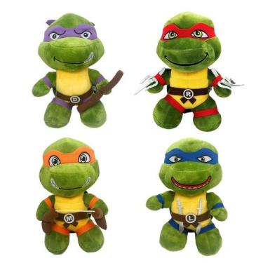 Imagem de Pelucia tartaruga ninja raphael leonardo 26cm escolha, DONATELLO