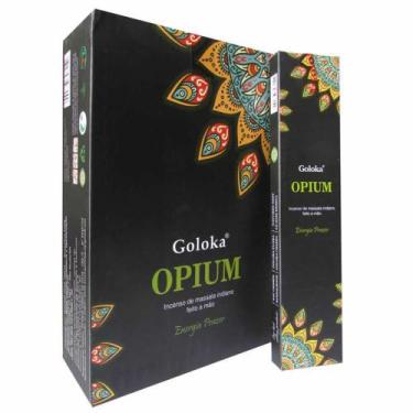 Imagem de Incenso Goloka Linha Black de Massala - Opium Energia Prazer