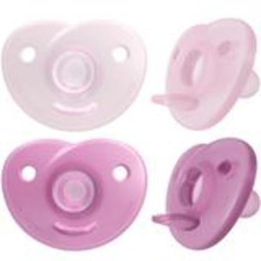 Imagem de Kit Chupeta Soothie 0 -3 meses Philips Avent dupla rosa
