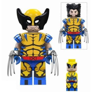 Imagem de Boneco Bloco de Montar Wolverine em Bloco - kopf