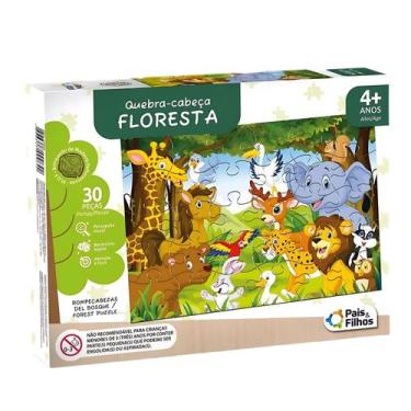 Imagem de Puzzle Floresta em Mdf 30 Peças - Pais e Filhos