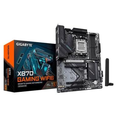 Imagem de Placa Mãe Gigabyte X870 Gaming WiFi 6 DDR5 Socket AM5 Chipset AMD X870