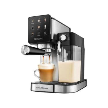 Imagem de Cafeteira Espresso Mondial Dolce Latte 1350W Preto/Inox 220V C-28-ECL,