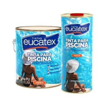 Imagem de Kit Tinta para Piscina Azul para Revestimento e Proteção Eucatex