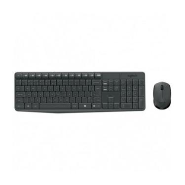 Imagem de Teclado Sem Fio Com Mouse Logitech MK235 Preto