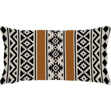 Imagem de Capa Baguete 29x52 Linho e Aplique material sintético Ecológico Ikat B