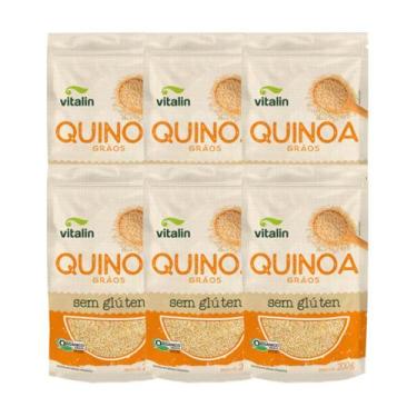 Imagem de Kit 6 Quinoa Grãos 200g Orgânico Vitalin
