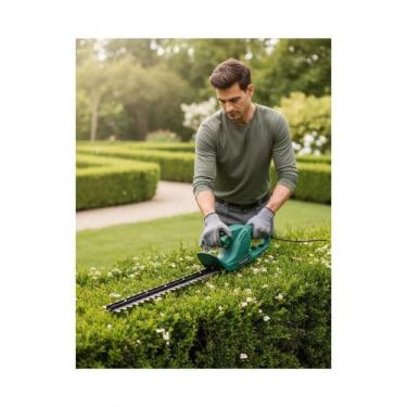 Imagem de Aparador Cerca Viva Elétrico 50cm Potente 450W Verde - Congratulations