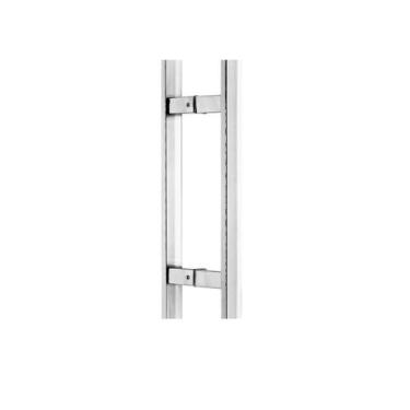 Imagem de Puxador De Porta Tubular Reto 400mm Inox Escovado - Silvana 2pçs