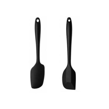 Imagem de Espátula Silicone Pão Duro e Reta Utensílios Cozinha 2un - casa cha