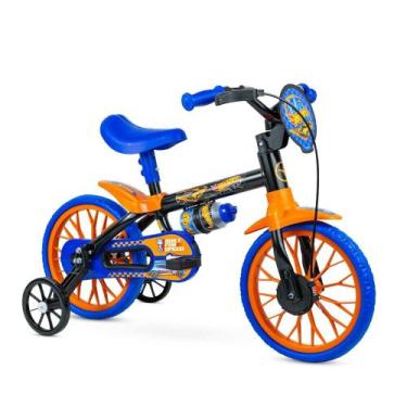 Imagem de Bicicleta Infantil com Rodinhas - Aro 12 - Hot Wheels - Nathor