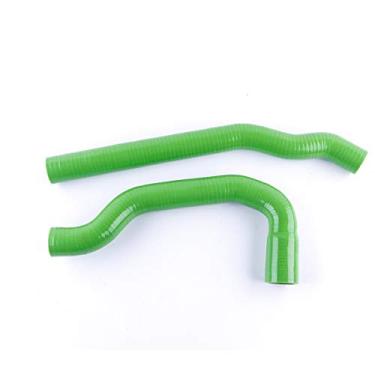 Imagem de LUXERAD Mangueira de radiador de silicone de desempenho de 3 camadas 4,5 mm para Toyota Mark II JZX90 Chaser Cresta 1JZ-GTE 1JZGTE 92-96 (verde)