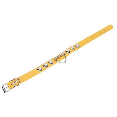 Imagem de Gargantilha, colar de couro pu em formato de coração Decoração Firme Resistente ao Desgaste Joias Presente para Festival de Concerto de Aniversário para Mulheres Meninas para Festa(amarelo)