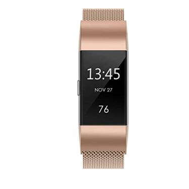 Imagem de Pulseiras unissex para Fitbit Charge 2 - Pulseira de substituição - Nandos-Store (Rose Gold)