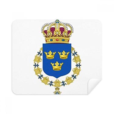 Imagem de Pano de limpeza de tela com emblema nacional Suécia Europa 2 peças tecido de camurça