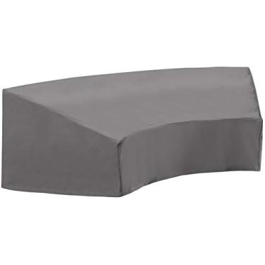 Imagem de Crosley Furniture Capa de vinil reforçada de calibre pesado CO7505-GY para Catalina Sectional, cinza