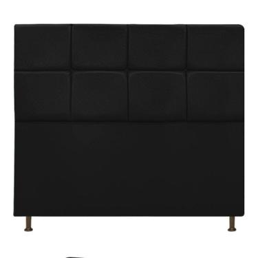 Imagem de Cabeceira Damares 160 Cm Queen Size Com Botonê Suede Preto