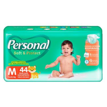 Imagem de Fralda Personal Soft E Protect Mega M Com 44 Tiras