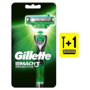 Imagem de Aparelho De Barbear Gillette Mach3 Sensitive - Gilette