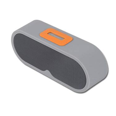 Imagem de Alto-falante Bluetooth Wireless Strong Bass Mini Portátil 2 Trompas Som Surround Estéreo, Cinza