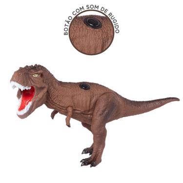 Dinossauro De Brinquedos T Rex Dino Planet 50 Cm Sem Som- Miketa