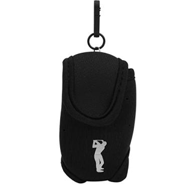 Imagem de Bolsa de cintura para estojo de bola de golfe port¨¢til pr¨¢tica, bolsa de golfe profissional com z¨ªper para equipamentos de viagem, bolsa de cintura para bola port¨¢til resistente e elegante(black)