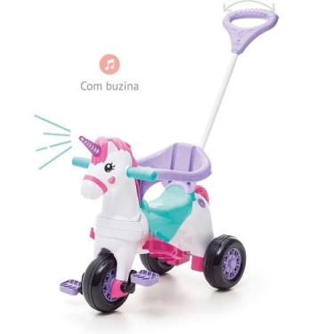 Triciclo Escolar 3 Roda Velotrol Pega Carona Motoca Infantil