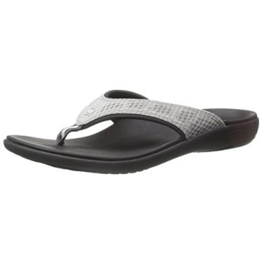 Imagem de Spenco Sandália feminina Breeze Slide, Preto/prata, 34