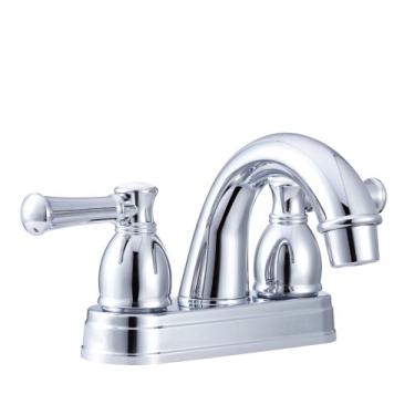 Imagem de Dura Faucet DF-PL620L-CP RV Designer Two Handle Arc bico torneira Banheiro (Chrome)