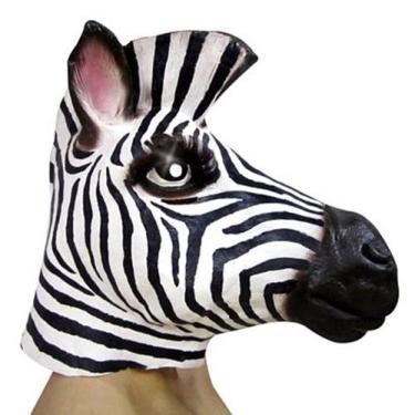 Imagem de Máscara Zebra Latex - Sulamericana - Arca De Noé