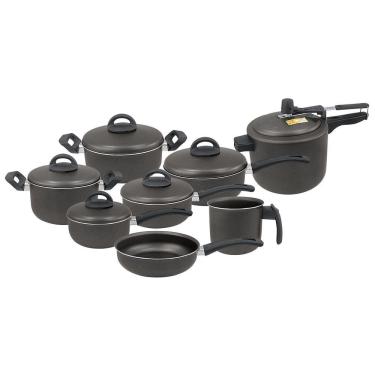 Imagem de Conjunto De Panelas Teflon 08 Peças Com Panela De Pressão