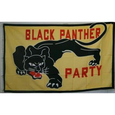 Imagem de Bandeira de festa do Pantera Negra 91 cm x 122 cm