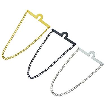 Imagem de Geek-M Corrente de gravata masculina moderna com elos nobres para casamentos, negócios, pacote com 3