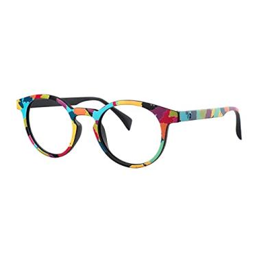 Imagem de VOOGLAM Óculos de bloqueio de luz azul olho de gato colorido para mulheres óculos anti-UV anti fadiga ocular Minnie VFT0271-01