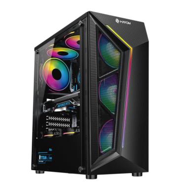 Imagem de Gabinete Gamer Hayom GB1713 - Lateral em Vidro Temperado - USB 3.0 - 4 Coolers Inclusos - RGB