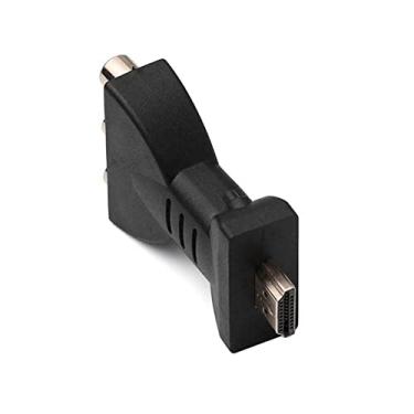Imagem de 7 cm HDMI macho para 3 RCA fêmea composto AV adaptador conversor de áudio e vídeo TV PC