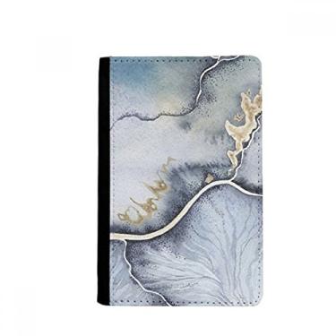 Imagem de Suporte de passaporte abstrato aquarela sombreamento de tinta notecase burse capa carteira porta-cartão, Multicolor